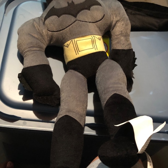 Other - Gray and Black Superhero Plush pillow
